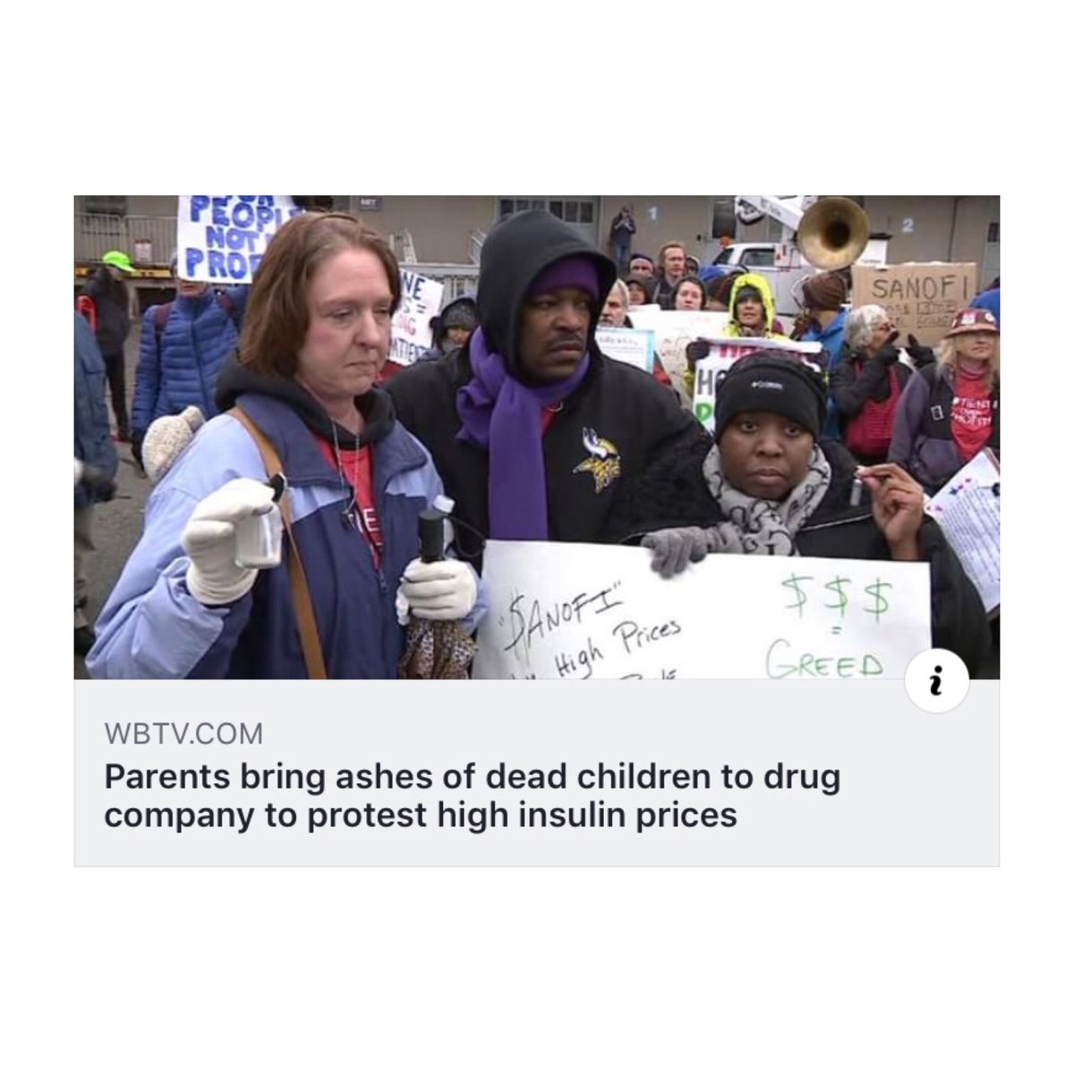 TheDivabetic's tweet photo. America is KILLING people who could easily still be alive today. Insulin should cost the same as a bottle of water or less. It is JUST as necessary for a Type one diabetic. We’d live longer with insulin and dehydration than we would from water with no insulin. #Insulin4all https://t.co/N3eH8emqHV