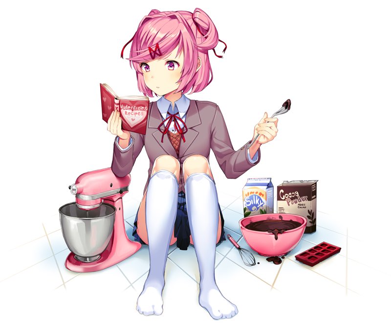 Trapsuki's tweet photo. “Could you stop trying to look up my skirt and help me?”

#DDLCRP #MVRP #Selective #Natsuki #LewdRP https://t.co/Ji6ljr1A8S