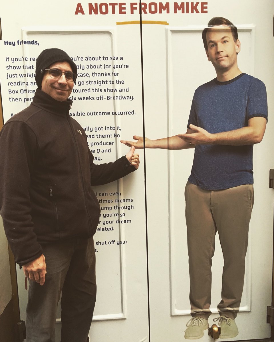 ⁦<a href="/NewOneBway/">Mike Birbiglia's 'The New One'</a>⁩ Is fabulous. A very honest, authentic and entertaining 90 minute visit with a very talented and nice guy.  LOL throughout entire show. ⁦<a href="/mikebirbiglia/">Mike Birbiglia</a>⁩