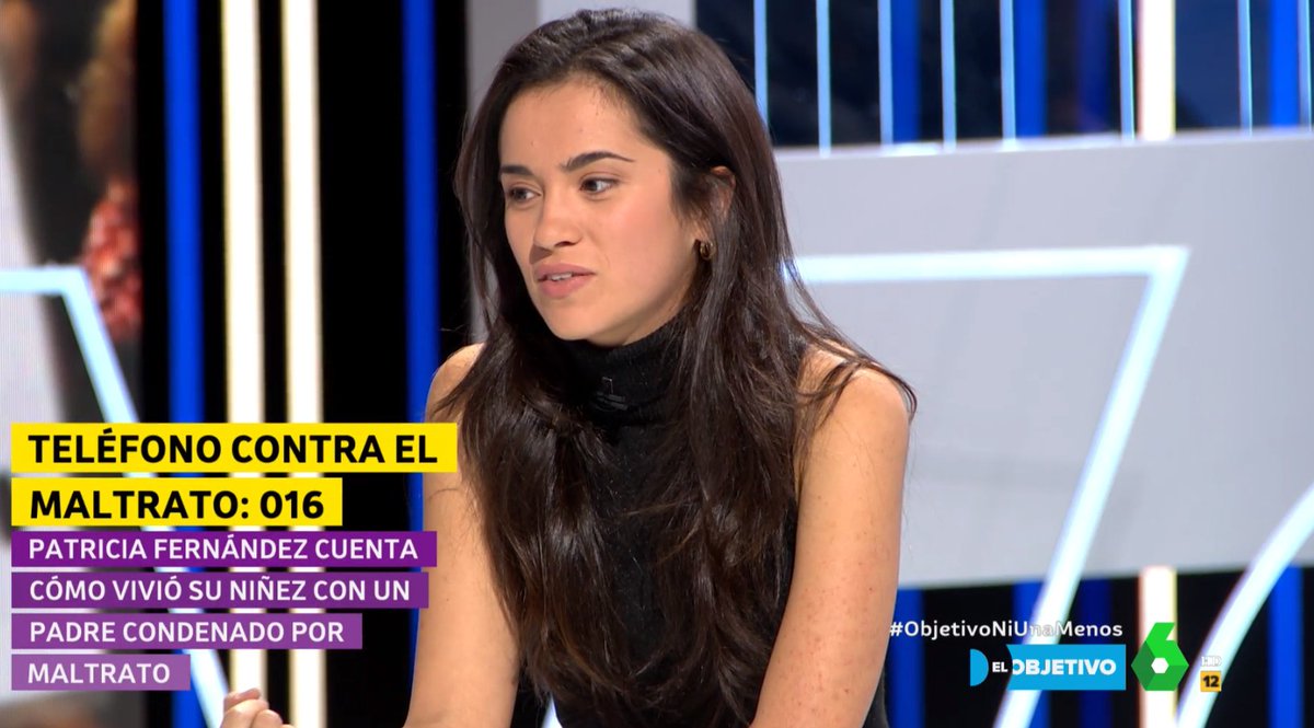 ObjetivoLaSexta's tweet photo. "Con 6 años mi madre se separó y en ese momento me di cuenta de que lo que vivíamos en casa no era normal", cuenta Patricia. #ObjetivoNiUnaMenos https://t.co/ETjeBQQaa0