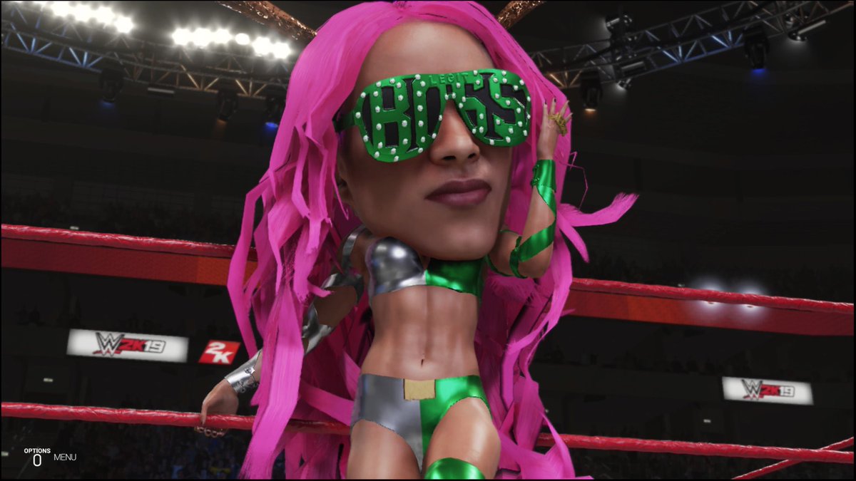 SoyElRuu's tweet photo. IT’S BOSS TIME! Elf @SashaBanksWWE available now on #PS4 @WWEgames #WWE2K19 Use hashtags: #SashaBanks  #ElfBoss #WWE2KLIVE https://t.co/zv0MsmNi4S