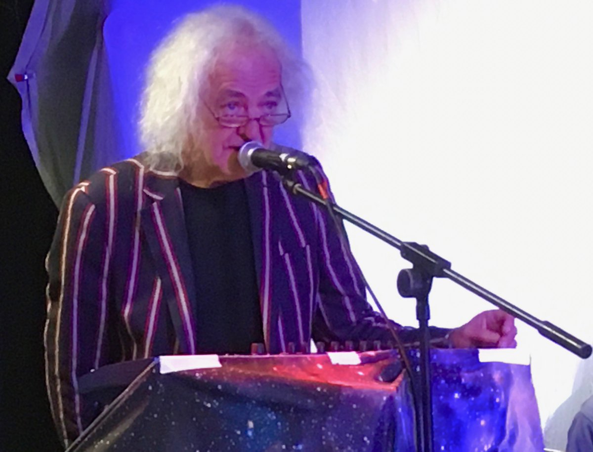TheHawklords's tweet photo. Brighton! Harvey says "Come and join us for the #BraveNewWorld tour with special guest #NikTurner at the Prince Albert, Tuesday 27 Nov". 
Info + tickets: https://t.co/S5JUpsHR2r  #Brighton #Hawklords #PsychRock #SpaceRock #ProgRoc https://t.co/UNwUdPQ96l