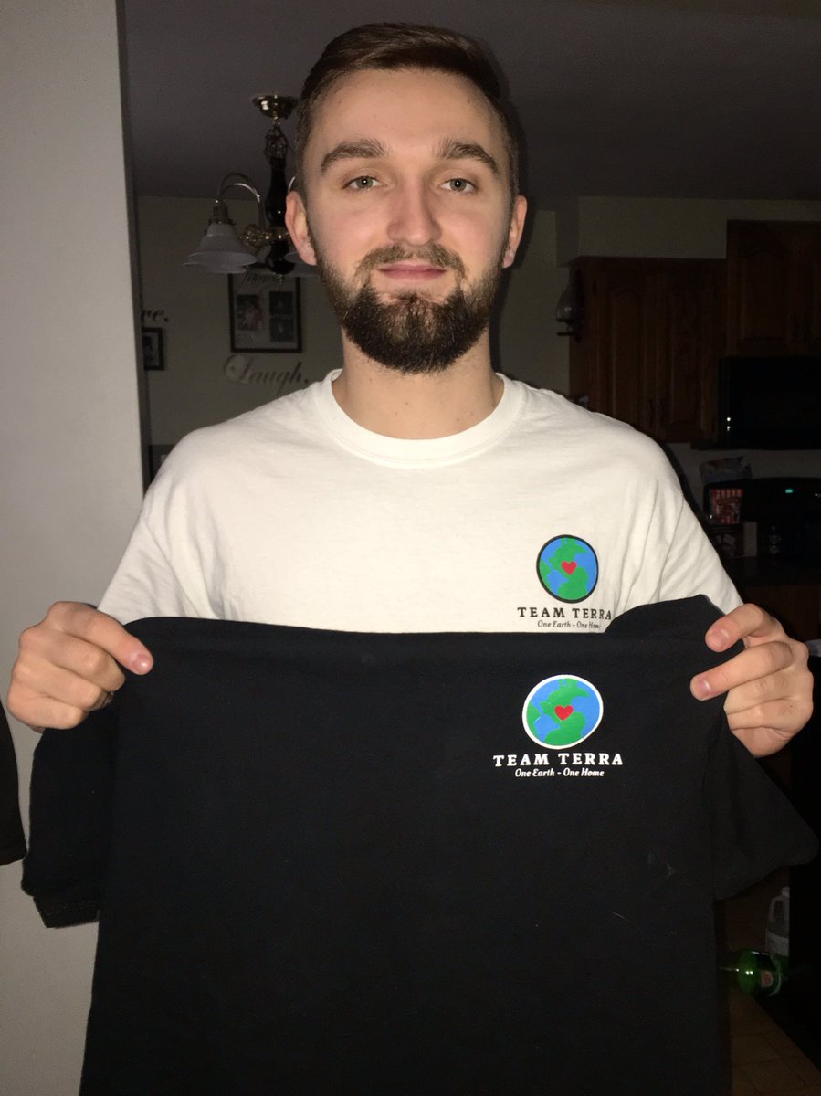 November contest winner @KylerFairbanks is looking sharp in his new Team Terra threads! 
#OneEarthOneHome🌎
Visit teamterraoath.myshopify.com or click the link in our bio to get your own Team Terra gear.