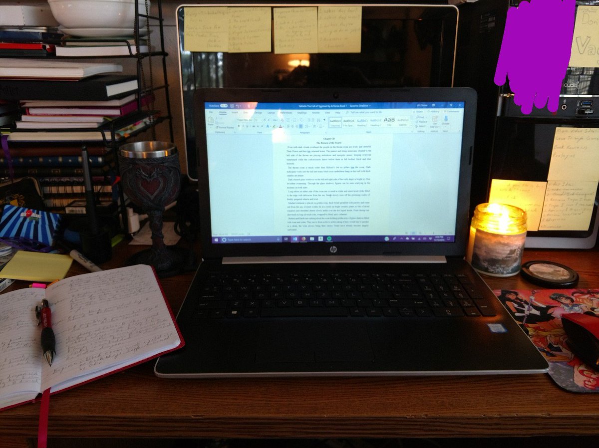 A_J_Torres0's tweet photo. #AmWriting #Fantasy
#Day25 of #NovLitWrit Am #Writing.
~*~
Now that my #Novella #TCFFP is done for now, I'm returning to my #Novel #VTCOY . . . I'm not even close to done with this one lol.
#Bookstagram #AuthorsJourney #Fall #LadyRed #Writergram #AmReading https://t.co/DB8tnRvRuQ