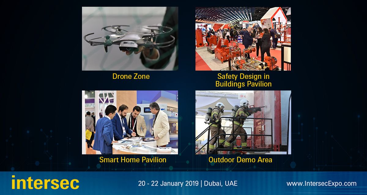 intersecglobal's tweet image. Returning popular features in 2019 include the #DroneZone, an #OutdoorDemo Area, a #SmartHome Pavilion and the #SafetyDesign in Buildings Pavilion.  Stay tuned for more updates about our show highlights. buff.ly/2BuRB1E #Intersec #IntersecExpo #Safety #Security