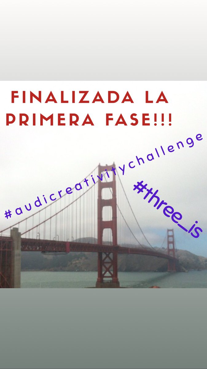 threeis3's tweet photo. Primera fase superada!!!
Vamos a por la siguiente!!!
#AudiCreativityChallenge #Three_is
Gracias @audicrea por ayudarnos en este reto https://t.co/sSlSBp9m41