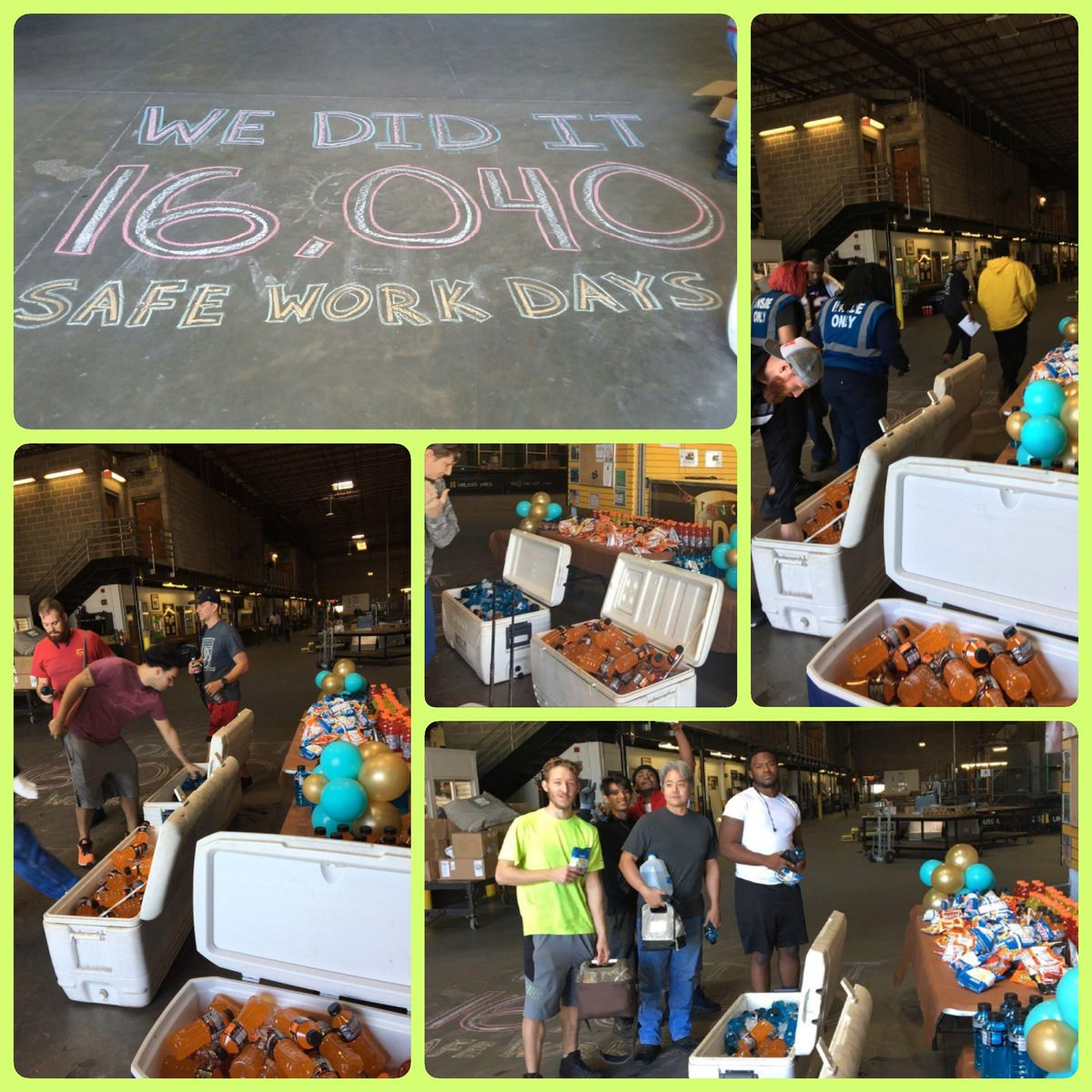 Way to Go Jax Hub Daysort...Over 15,000 Safe Work Days!...Keep up the good safety work!