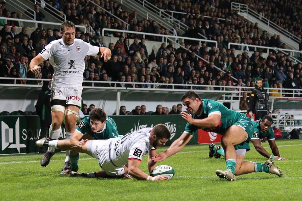 aclee65's tweet photo. 🏉 @StadeToulousain vainqueur hier contre la @SectionPaloise hier au Stade du Hameau. 📷 Essai de @tauzin_lucas #top14 https://t.co/S3HVTVAoNg