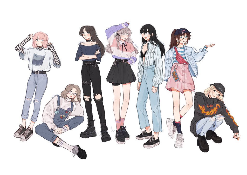 uyujeons's tweet photo. fem!bangtan college au✨
#btsfanart #taekook #bts https://t.co/XXli9TuTRa