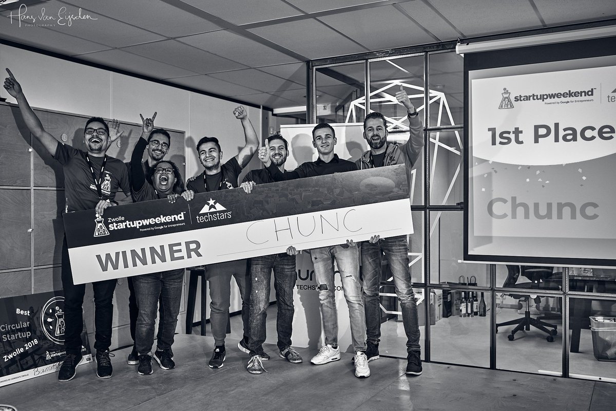 We're very happy to announce the winner of Startup Weekend Zwolle 2018! This year's winner is...
CHUNC
Congratulations!

#winner2018 #congrats #SWZwolle