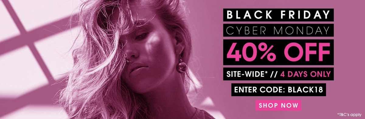 Today is the FINAL DAY to shop our #BlackFriday / #CyberMonday SALE! 
40% OFF site-wide*
modelco.com
*T&amp;Cs apply