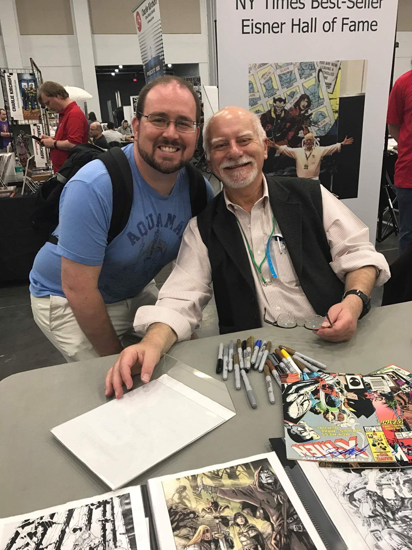 Happy birthday Chris Claremont! Thank you for so much! It was a real pleasure to meet you. 