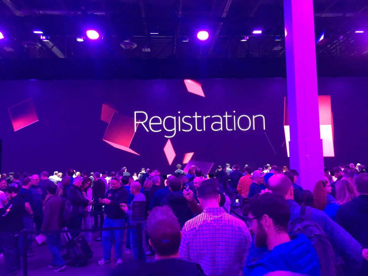Super excited, another #AWSreInvent about to start! registration complete including 8km fun run registration - early start on tuesday!