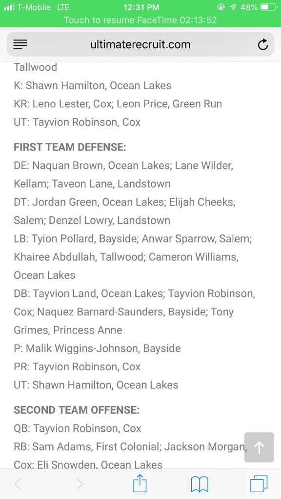 It’s a blessing to make first team defense DT 🙏🏾💙
