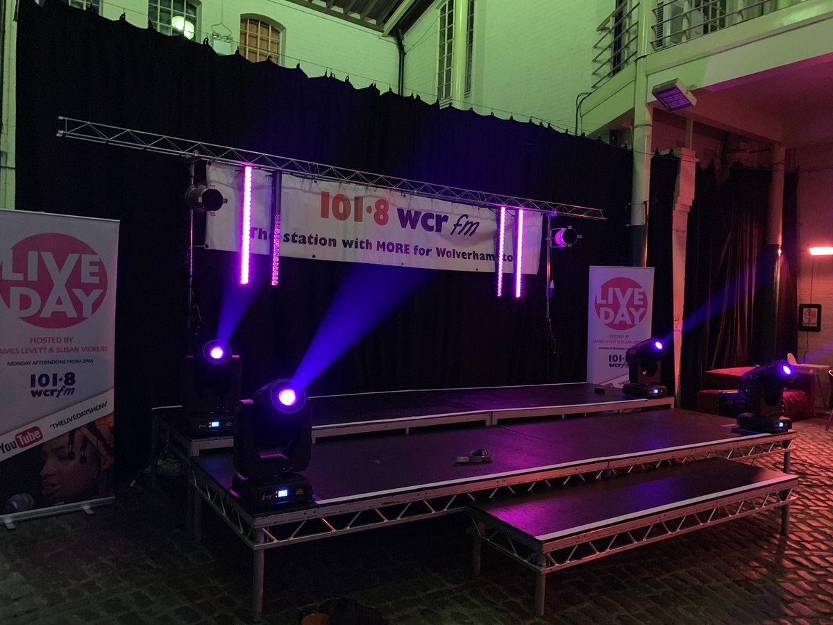 iamjameslevett's tweet photo. The stage is set! 😍😍😍 Join is Monday night at The Lighthouse in Wolverhampton from 7pm for Live Night as we raise awareness for the Save Lighthouse Campaign! @lighthousemedia @WolvesCouncil @1018wcrfm @bbcmtd @ExpressandStar #SaveLighthouse https://t.co/Kex39s71Hj