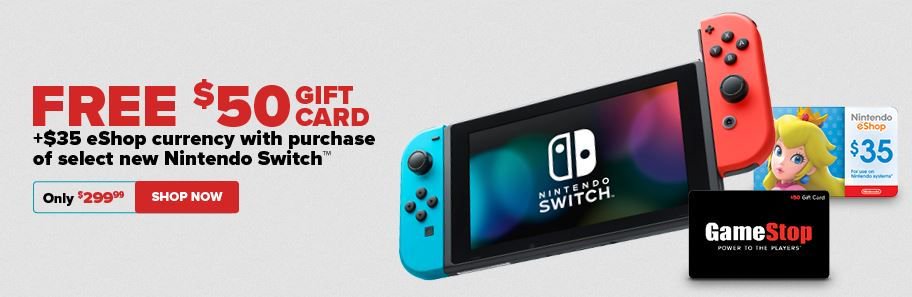 gamestop nintendo switch cyber monday