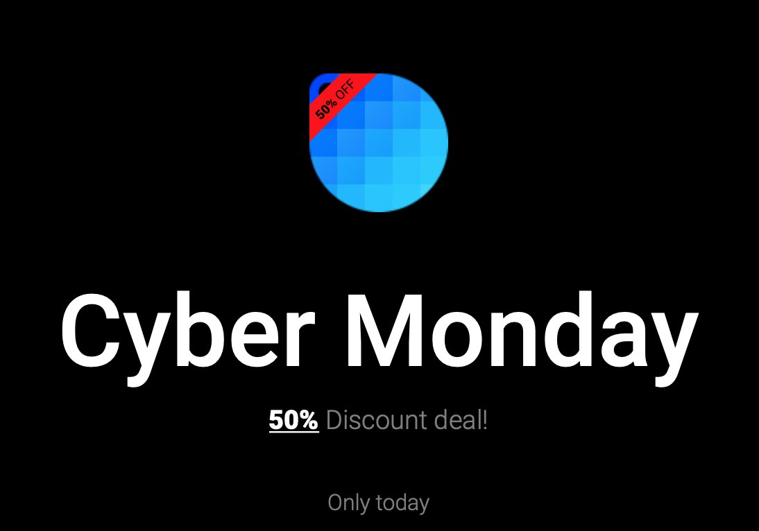 sip_app's tweet photo. 🤖🤖 Cyber Monday - Save 50% when purchasing Sip! Get the deal at https://t.co/LaFS2JAEKN 🤖🤖 https://t.co/CsaLoRaEyR