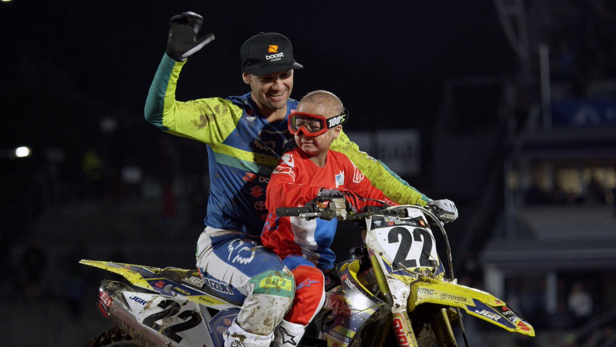 Iziyah's dream of riding a motorbike came true this weekend thanks to the incredible S-X Open team and <a href="/CRtwotwo/">Chad Reed</a>. Thank you!