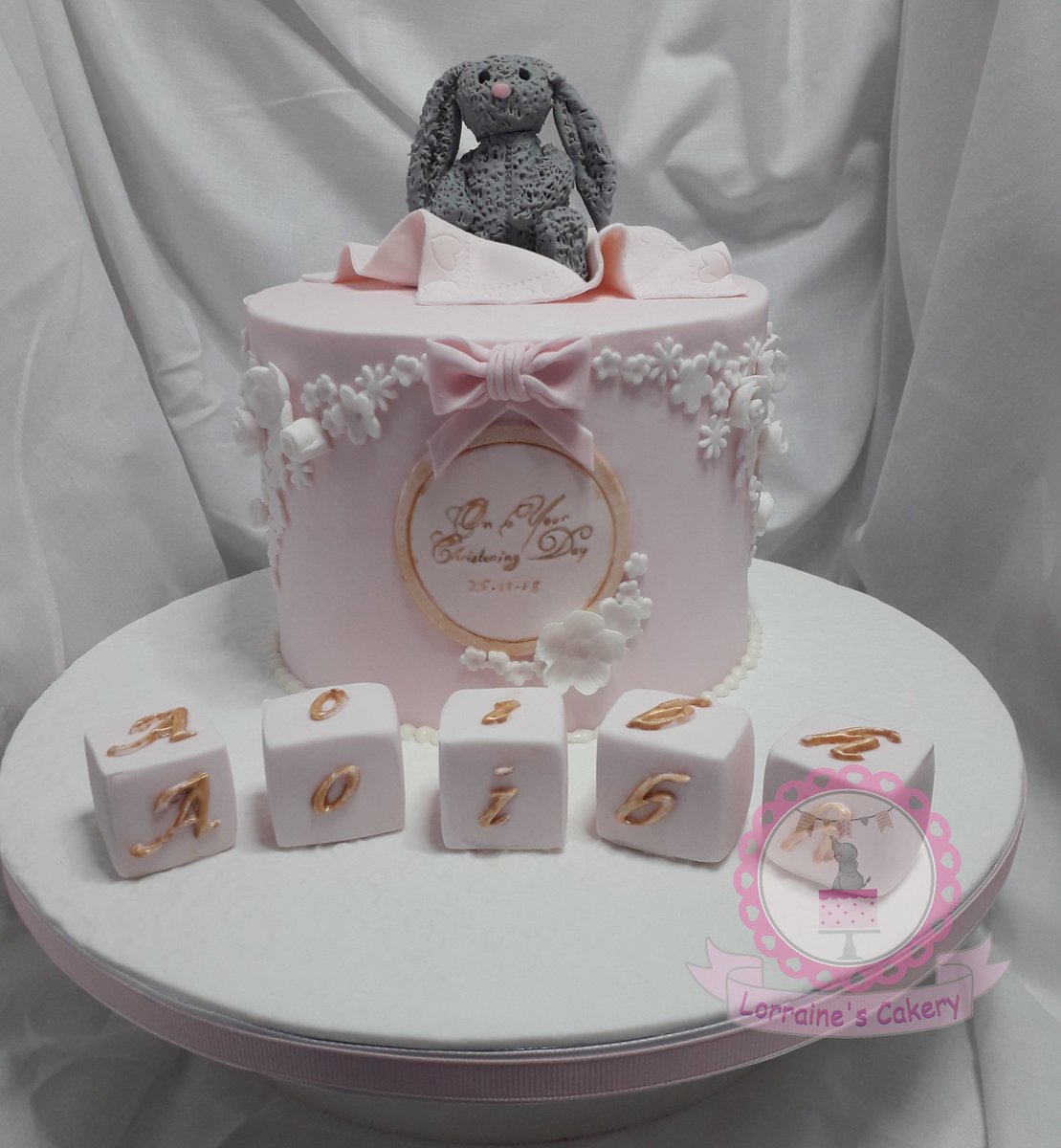 Lorrainescakery's tweet photo. Very pretty chocolate biscuit cake for Aoibh who celebrated her christening today, hope ye had a wonderful day #cake #cakes #cakedecorating #spd #saracino #handmade #limerickcake #christening #christeningcakes #edibleart #baby #bunnybear #pink #limerickdesign #limerick #ilovecake https://t.co/GSTPXn6qLD