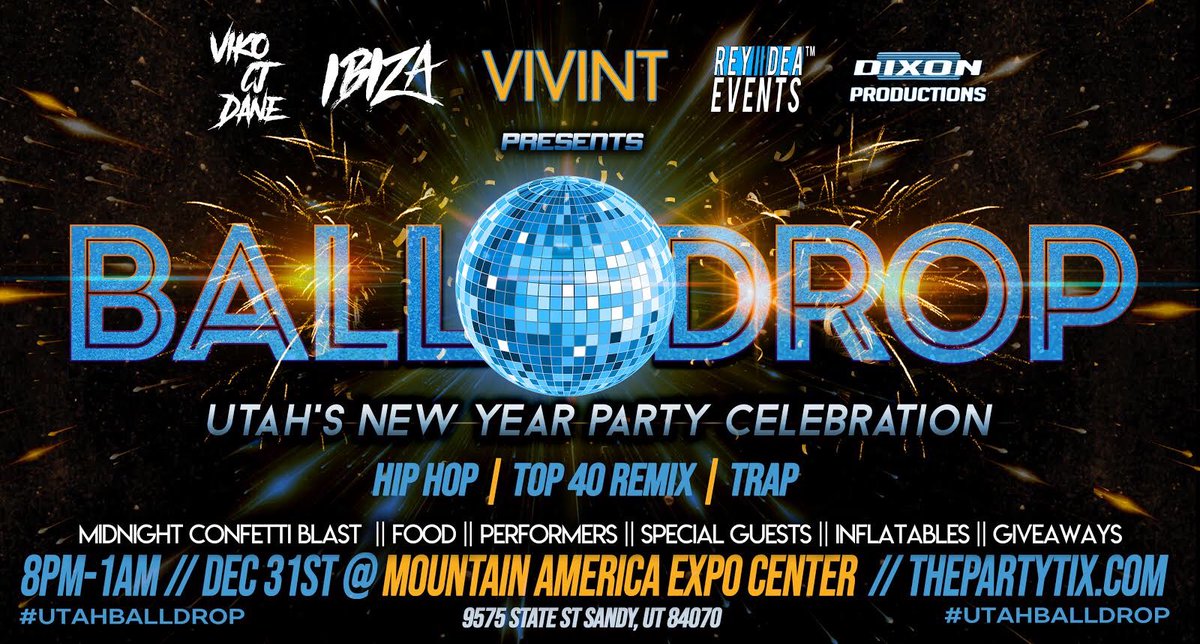 TRAPHOUSE22TV's tweet photo. ๐พ๐NEW YEARS PARTY๐๐พ
๐๐๐ฅBALL DROP๐ฅ๐๐
โ๐โ
RT REPOSTโ
๐โ
#IBISASLC #UTAHBALLDROP https://t.co/CRR12fRPGa