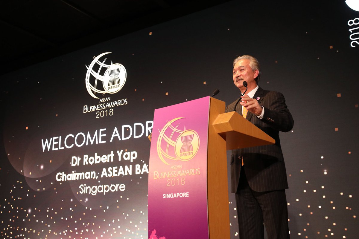 aseanbac18's tweet photo. A total of 76 awards were given out to 60 outstanding businesses in Asean and beyond at the Asean Business Awards 2018 hosted by Singapore on Nov 12.
Catch a glimpse of the award winners and highlights of this year's ABA in Singapore. https://t.co/4JWPAeKblg #ASEAN #ABA https://t.co/XCFaAH7KgO