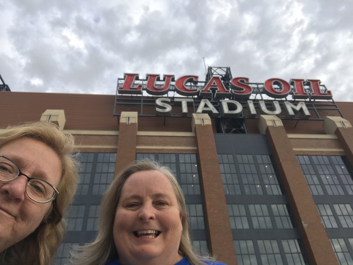 JBColeRN's tweet photo. I recieved a wonderful gift of Colts Tickets and got to share my gift with a good friend.  Thanks for going with me Jenny!  #ColtsWin @IU_HealthNorth https://t.co/lebtZwU51w
