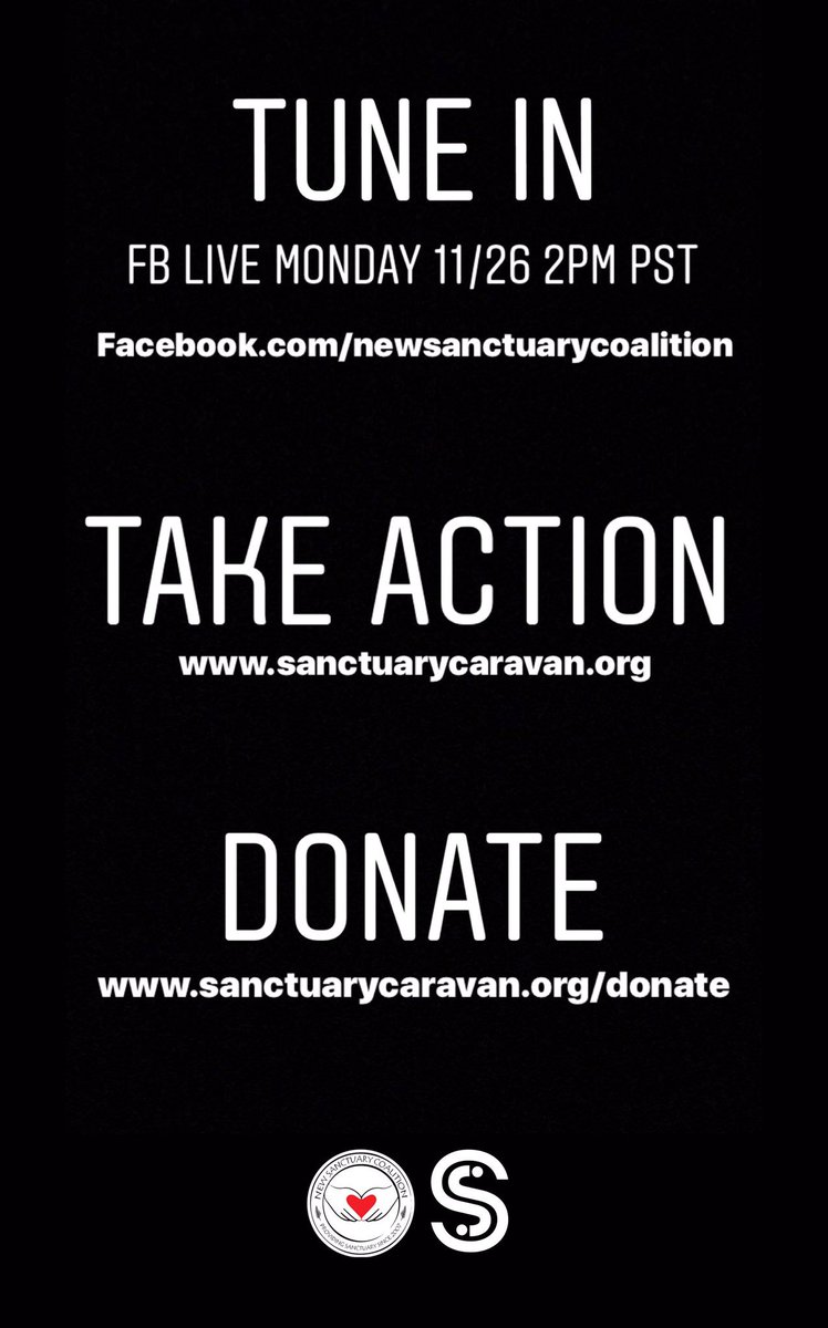 US government agents have responded w violence to migrants desperately seeking safety & protection.

Tune in with #RaviRagbir of New Sanctuary Coalition, live from the border in SD.
Donate now to support the 40 day 40 night encampment.
sanctuarycaravan.org/donate 
#sanctuarycaravan