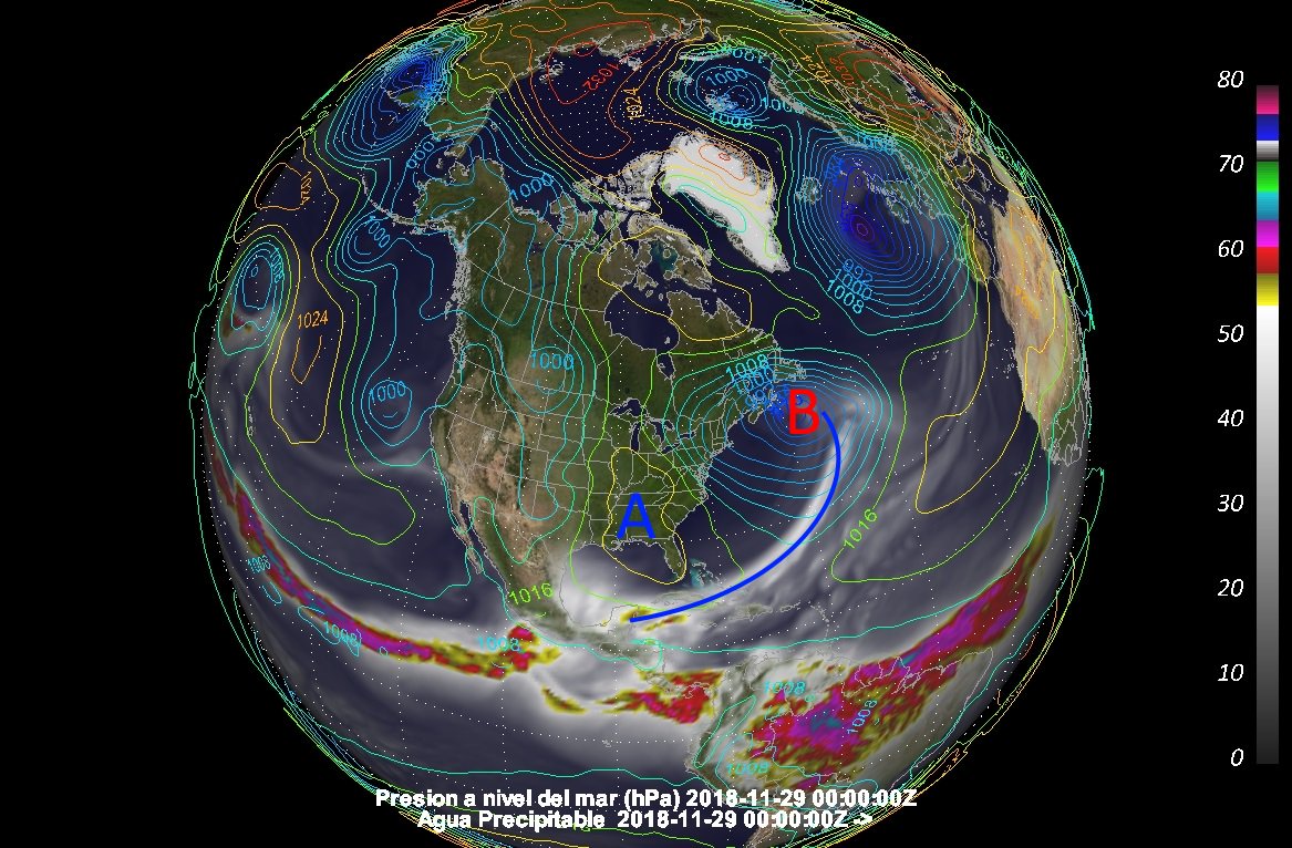 ClimaYucatan's tweet image. Para el Miércoles, el frente frío #Emuch comenzará a estacionarse sobre el norte de la península.

Al parecer solo dejara lluvias y algo de viento, pero no parece que vaya a dejar "heladez".
