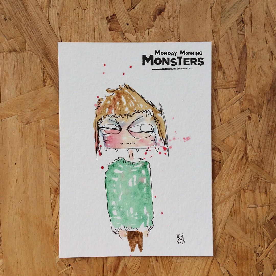 Monday Morning Monsters from July 2017
-
-
-
-
#mondaymorningmonsters #mondaymorningmonster #mondaymorningfeeling #innermonster #innerbeing #illustration #drawing #monsters #cartoon #illustrationart #characterillustration #watercolour  #timelapse #timelapsedrawing