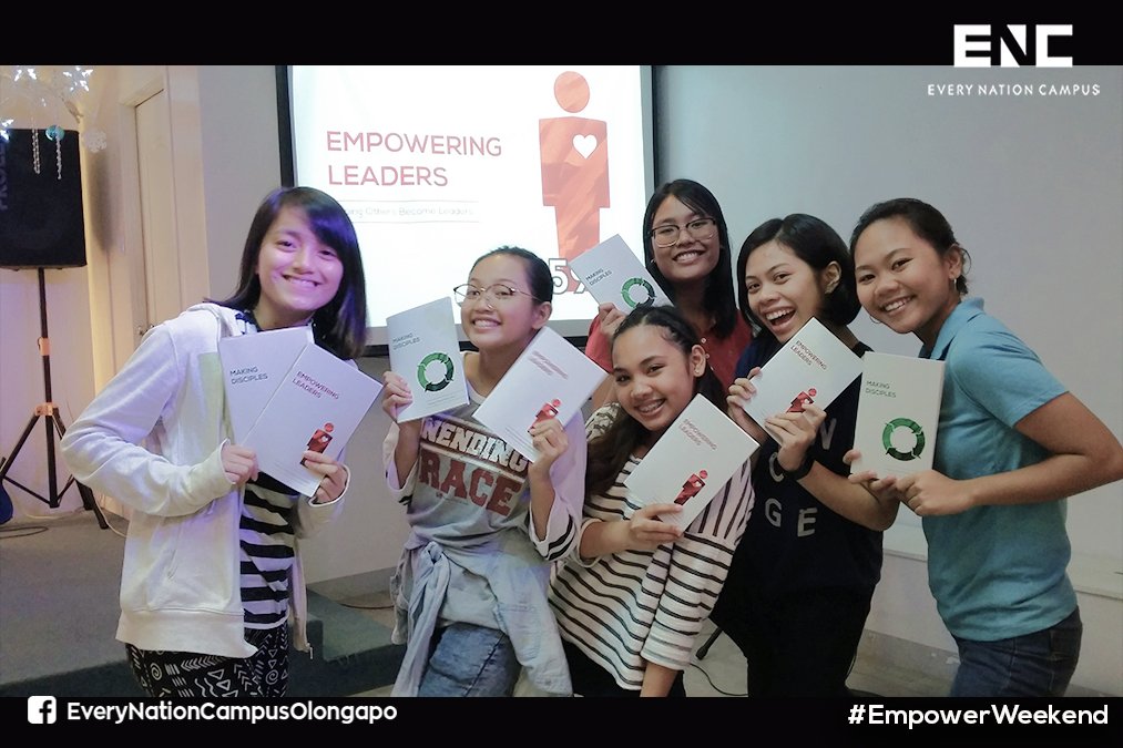 ENCampusGapo's tweet photo. "Empowered and ready to GO!
We are so excited to send out these next generation leaders as they make impact in their campuses!" #EmpowerWeekend #ENCampusOlongapo https://t.co/QPxT6N4NxJ