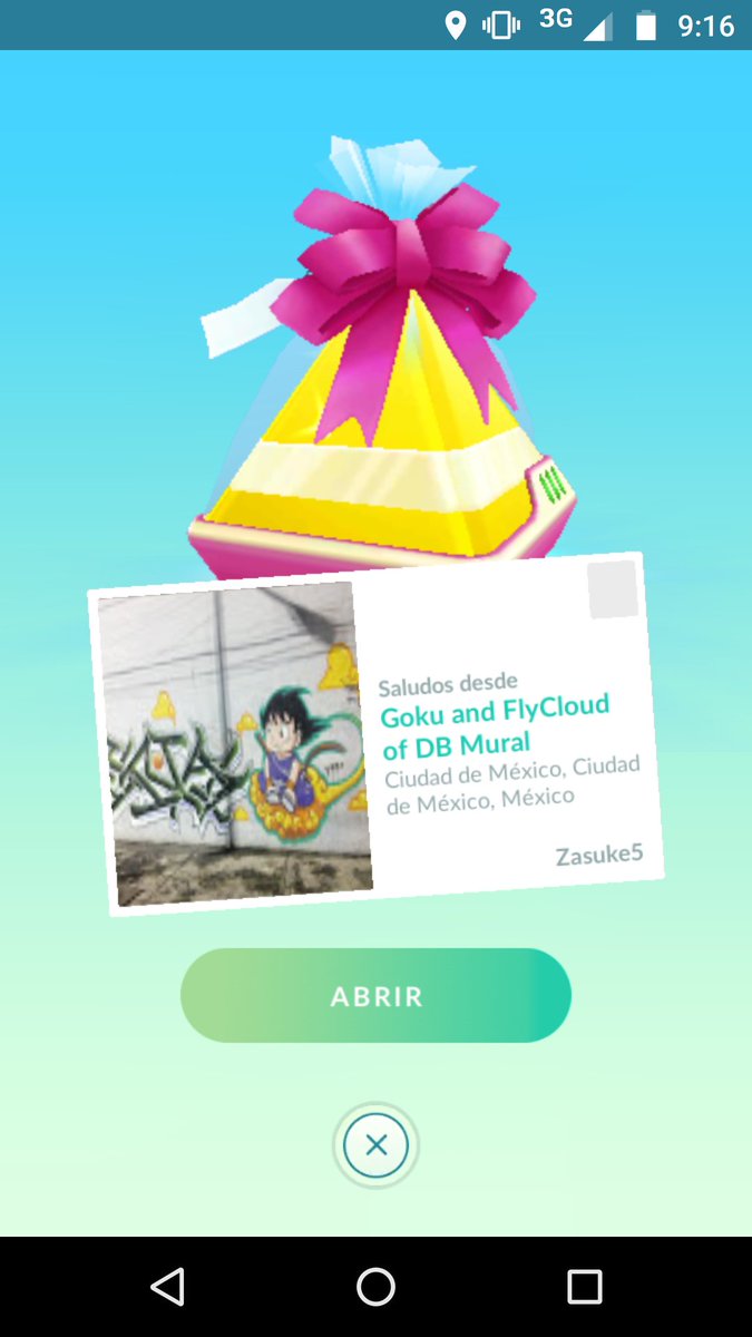 zyann_bMo's tweet photo. Yo sé que hay más personas en el mundo que tratan de contestar sus regalos en PoGo con cosas así :3
Debería decir frikiamistad
@El_Sr_Frio 💚💚✨💚✨💚💚
#PokemonGO https://t.co/cw8VCXyMuz