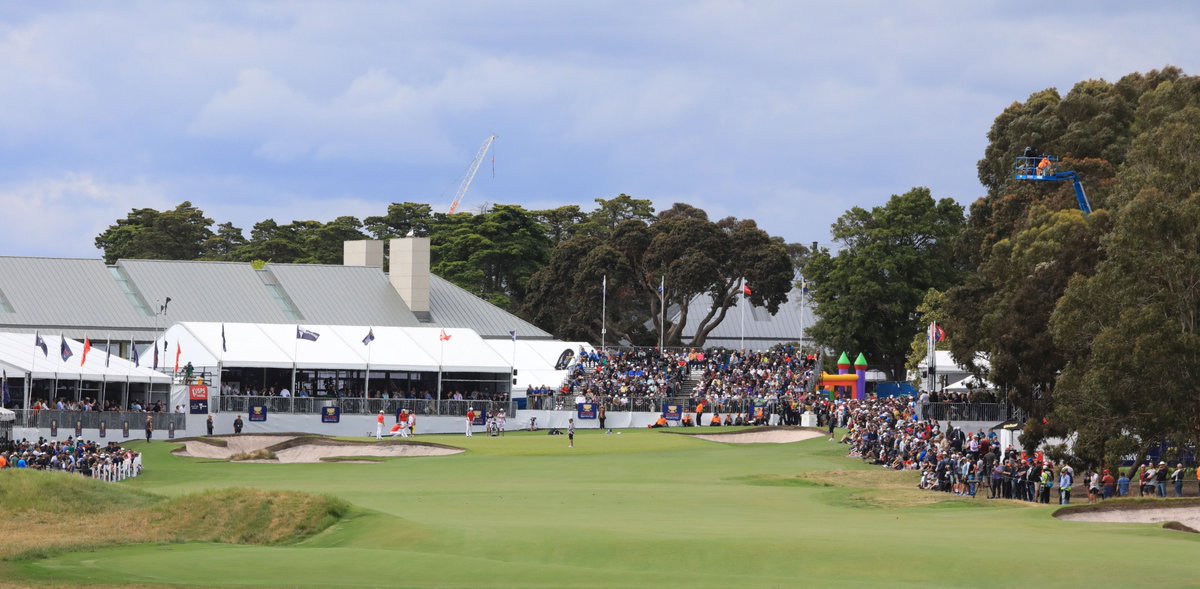 The scene at the 72 hole of the <a href="/WorldCupofGolf/">World Cup of Golf</a> less than 24 hours ago...

#WorldCupofGolf #metropolitangolfclub #melbournesandbelt #melbourne #victoria #australia