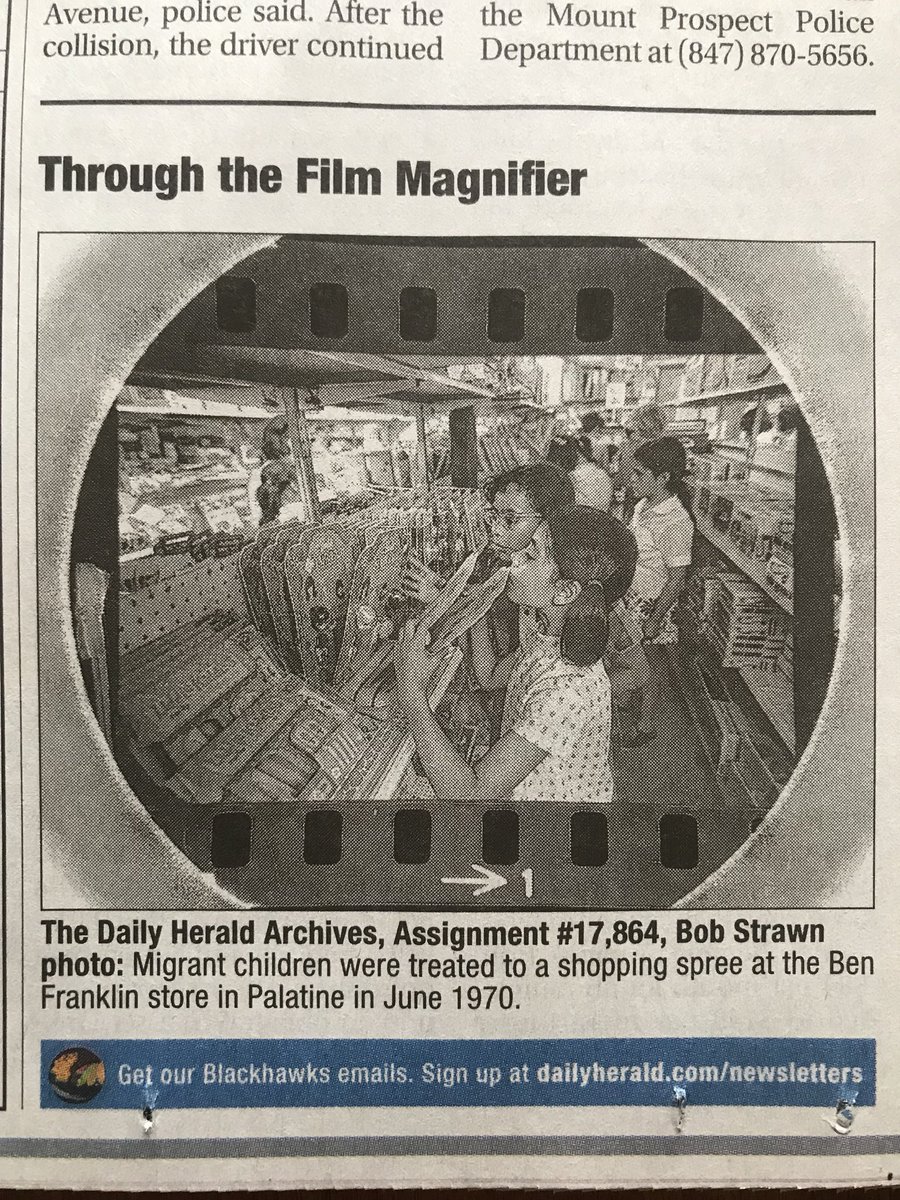 CJ_Tweets's tweet photo. @dailyherald Visiting Chicago for Thanksgiving and was delighted to see one of my dad’s old photos in the paper! Brought a copy back to D.C. to show him. So neat to see his work in print again. https://t.co/xbFIhzQmYx
