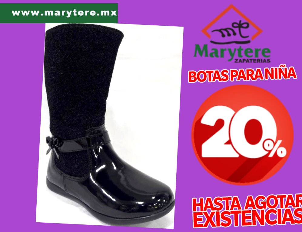 maryterecdj's tweet photo. Variedad en color y modelos en Botas para Niña, RECUERDA tienen un 20% de descuento en la linea Mini Burbujas QUE ESPERAS! #SiempreAlaModa #ZapateriasMarytere https://t.co/RNfNBoL0Ua