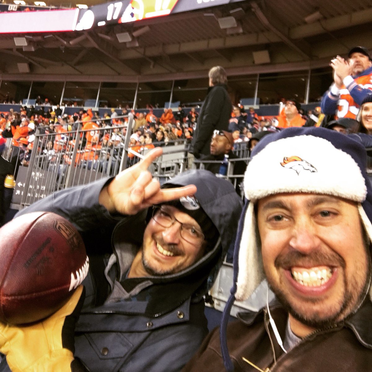 JamieSWallace's tweet image. I caught this game ball that Darian Stewart chucked into the crowd at the @Broncos game today! #turnovever