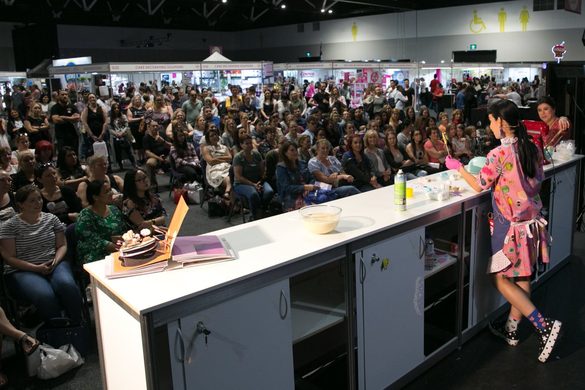 CakeBakeSweets's tweet photo. What a whirlwind weekend it's been! The Cake Bake &amp; Sweets Show rolled through Sydney where we laughed, we ate and we ate some more!! Thank you to our wonderful exhibitors with their amazing products, and thank you to the visitors for eating them! Bring on Melbourne! https://t.co/02MS8cA5Z1