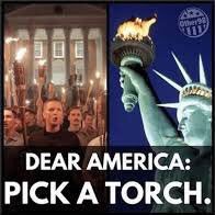 yeabateeshet's tweet photo. @MalcolmNance #LeaveGOP save the Republic. The GOP is a Nazi Party. Demonstrably so! Patriotic Americans are fighting for the soul of the Shining City on the Hill.  Pick your torch America! If you’ve left the nazi GOP party share your story tagging it with #LeaveGOP https://t.co/selqXQ4KtH