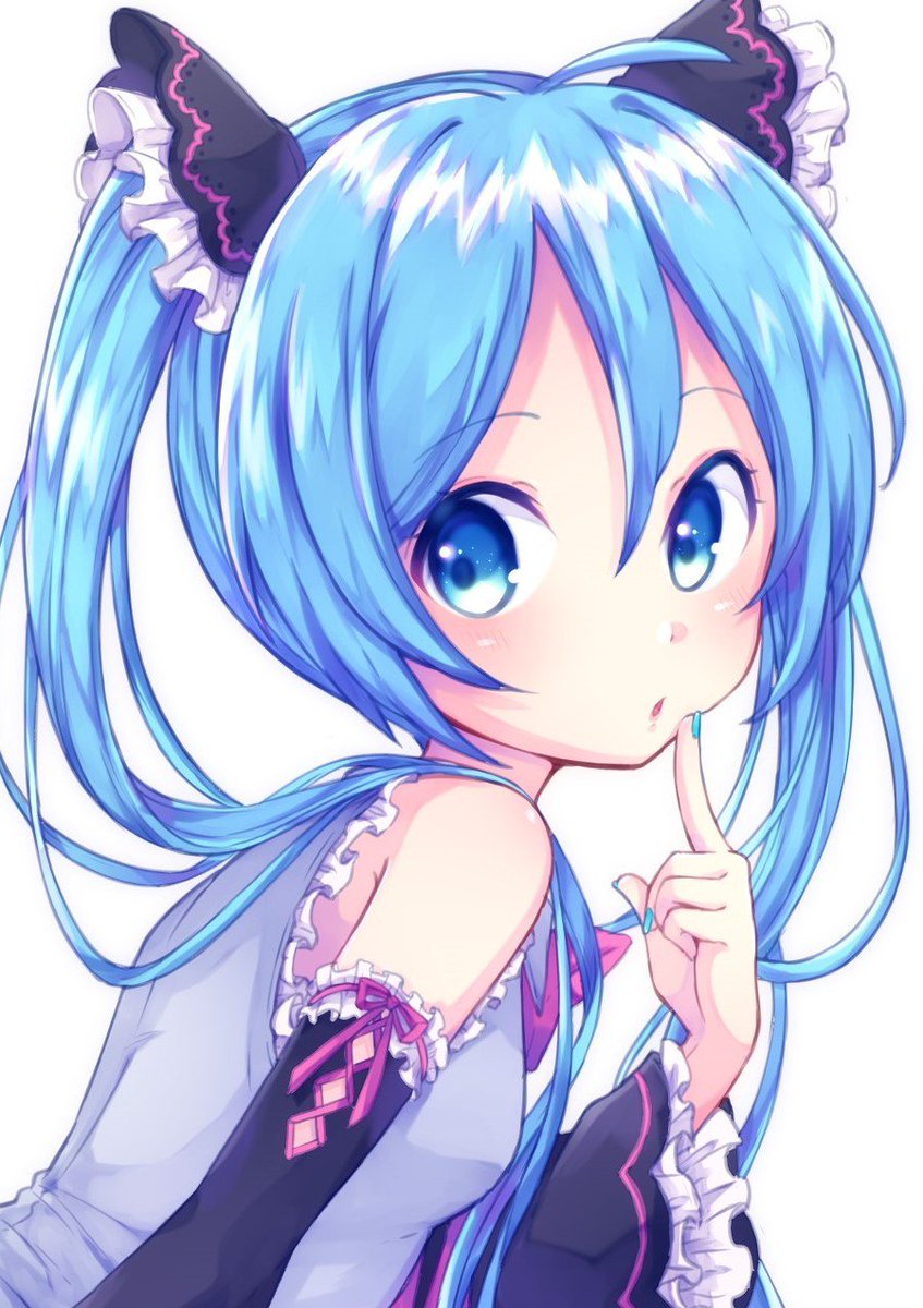 初音ミク「ピアプロ運営です。本日は「振り向く」作品をご紹介!ぱや88さんのミクさん!誰かに」|piapro(ピアプロ)のイラスト