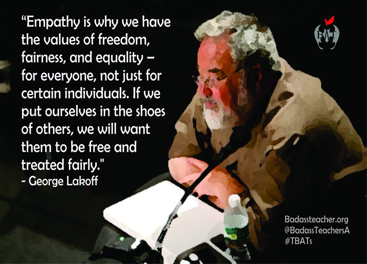 Hawaiibats On Twitter Putting Yourself In Someone Else S Shoes That Ability To Step Outside Yourself And See Something From Someone Else S Point Of View That S Empathy Tbats Badassteachersa Https T Co Xd4cuzii0h