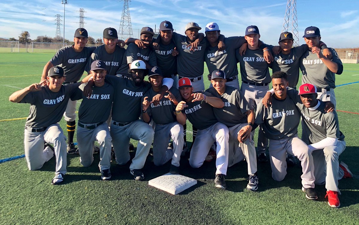 landonwallace's tweet photo. Great weekend dominating the Perfect Game Thanksgiving Tournament 18U with these guys this weekend. Had a great time playing with so many college commits on one team. Let’s do it again soon #GraySox https://t.co/avBSt552wf