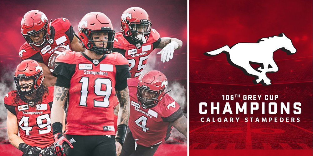 RED REDEMPTION for the <a href="/calstampeders/">Calgary Stampeders</a>! 

#GreyCup #Stamps 🐎🐎🐎