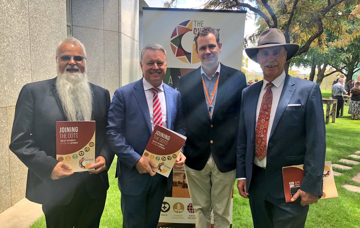 fitzhunter's tweet photo. The @outbackalliance launched their policy blueprint: New perspectives on challenges facing Outback Australia today with a BBQ at Parliament House. We share the Alliance’s vision for a #thrivingoutback, for the people and the land #auspol https://t.co/5rU2ztm1HL
