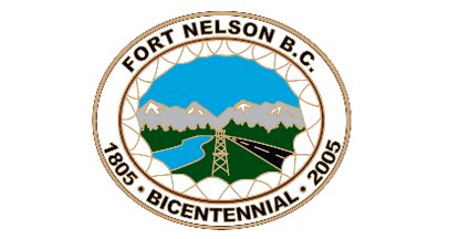 119: FORT NELSON (2.7 points)- Would be a good sticker or pin- Delighted as the inclusion of a transmission tower - The more recent flag for the actual municipality wasn't on the site, but is below average in very different ways