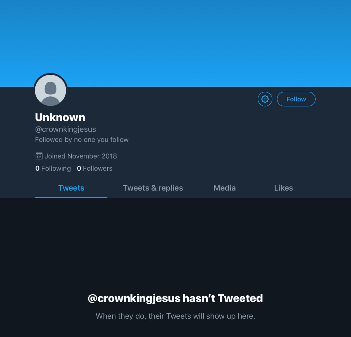 crownjesusking's tweet photo. ((So......he seems to have wiped his account.)) https://t.co/al830q6LrO