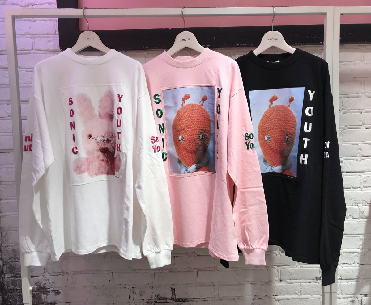 Jouetie ラフォーレ原宿店 Di Twitter Re Arrival Sonic Youthロンtee 7 000 Tax Wht B Pnk Blk ノイズロックバンドsonic Youth 92年リリースの名盤 Dirty ダーティ デザインのtシャツです 現代美術家マイク ケリー Mike Kelley によるぬいぐるみを使っ