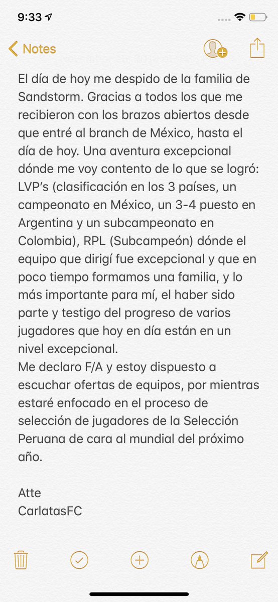 🇪🇸 Gracias por todo <a href="/SandstormGG/">Sandstorm</a>🌪
Me declaro F/A y abro mi MD, dispuesto a escuchar propuestas de equipos.

🇺🇸 Thanks for all <a href="/SandstormGG/">Sandstorm</a> 🌪
I’m F/A leaving my DM open for team proposals.
