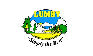 102: LUMBY (3.64 points)- I have several questions about "Simply The Best" being in quotes- Also, don't put that right under "Gateway to the Monashee", choose one- Why is one of the trees yellow? - Strong font for LUMBY though