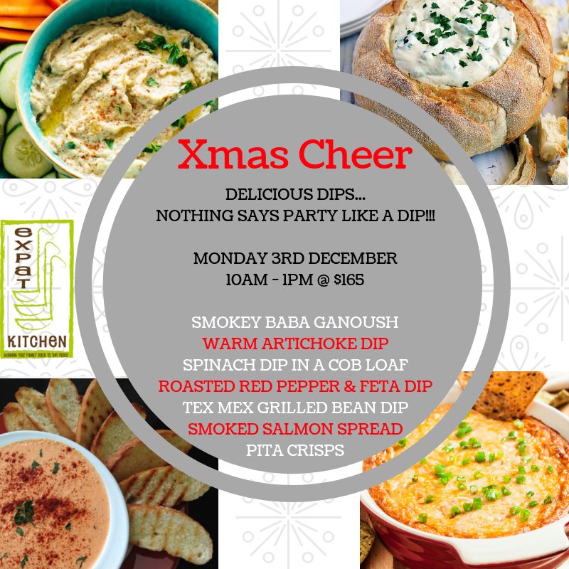 Delicious Dips. Kick off the party season with 6 crowd pleasing dips, guaranteed to get any party off to a good start. #deliciousdips #focusclasses #expatkitchensg #cookingschoolsg