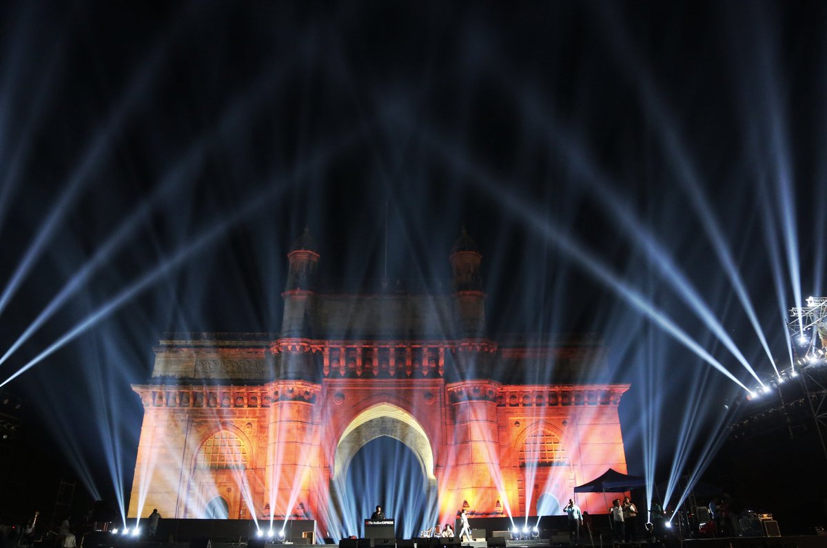 Yesterdays final rehearsal for todays memorial show as nation remembers the stories of strength from 26/11 Mumbai terror attacks.
#StoriesOfStrength #GatewayOfIndia #Mumbai 
#2611Attack 
<a href="/IndianExpress/">The Indian Express</a> <a href="/ExpressImages/">Express Photo</a>