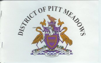 91: PITT MEADOWS (3.84 points)- The usual spiel about putting your name/crest/coat on the flag- The words say "Prosperity through endeavour", which...what?- Purple and gold is an okay colour scheme!